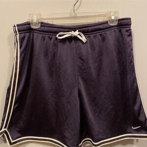 Vintage Y2K Nike Mesh Shorts Womens Large 12 14 Purple Yellow Basketball Gym